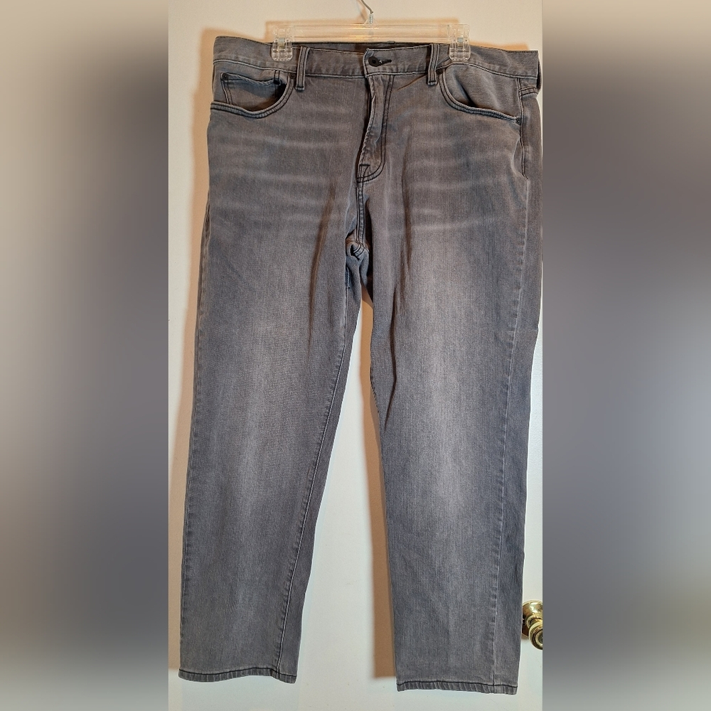 Lucky Brand(Lot of 2) 221 Original Straight Jeans Mens Sz 38X30 Gray Wash Denim - Picture 2 of 14